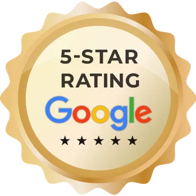 Five-star rating badge